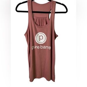 Pure Barre | EUC large dusty rose/pink graphic tank
